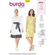Burda Sewing Pattern 6338 Misses Dress Sizes 8-18 EUR 34-44 Uncut