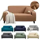 Mode Stretch Elastic Armchairs SofaCover Solid Color Jacquard Fabric Couch Cover