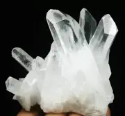 Natural Beautiful White Quartz Crystal Cluster Point Mineral Specimen 397g