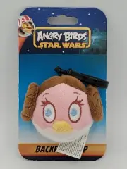 Star Wars 2012 Angry Birds Princess Leia Backpack Clip 3 Inch Plush