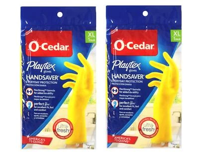 Playtex Handsaver Gloves, Reusable Cleaning Gloves, Size Extra Large, 2 Pairs