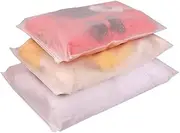 [Teensery] 12 Pcs Matte Frosted Travel Storage Bag Reusable Zip-lock Seal Storage Bag Luggage Clothes Shoes Makeup Packing Pouch Organizer (4 Large, 4 Medium, 4 Small)