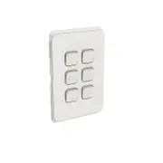Clipsal Iconic Series Cover Frame - 6 Switches - Warm Grey - 3046C-WY