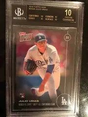 2016 Topps Now OS-26 Julio Urias Los Angeles Dodger All-Star Rookie BGS 10 BLACK