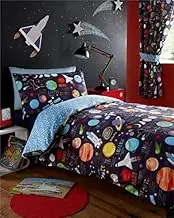 Homemaker Single duvet sets outer space solar system childrens quilt cover & pillow case