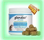 Dogs Anal Gland Fiber Glandex Soft Chews Probiotic Digestive Supplement 30 Count