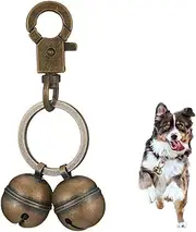 Dog Bell, Loud Cat Dog Bells, Cat Bell, Pendant Bells for Dog Cat Harness, Pet Tracker Bell, Bell for Pets for Training Decoration, Dog Cat Birds, m, Brass, No