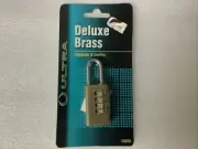 Ultra Deluxe Brass Luggage & Locker Combination 3/4" Padlock (OLD STOCK)