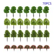 Train Model Trees Garden Buildings Layout Park Diorama Super High quality New