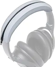 WC BandZ QC - Silicone Headband Cover for Bose QuietComfort 35, 35ii, 45, QC 2023 & More, Made by Wicked Cushions | Enhanced Style, and Sweat Protection | Silver
