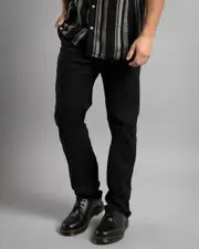 [Lucid] Lucid Men's Crescent Chino Pants in Black Size 32 32 Black