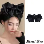 【SECRET BOX】韓國設計浪漫幾何超大蝴蝶結時尚抓夾 馬尾夾(蝴蝶結抓夾 蝴蝶結馬尾夾)