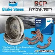 Rear BCP Brake Drums + Bendix Brake Shoes for Mitsubishi Lancer CA CB 1.5L 88-90 (for: Mitsubishi)