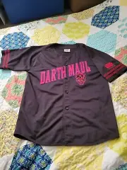 Star Wars Darth Maul Embroidered baseball jersey (L) New, Excellent Condition