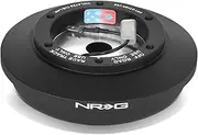 NRG Innovations NRG-SRK-121H Steering Wheel Quick Release Short Hub Adapter, 6x70mm Bolt Pattern, Retain Horn & Turn Signals, Black Body