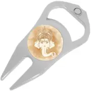 Religious Elephant Golf Ball Marker Divot Repair Tool Bottle Opener