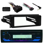 98-2013 Harley FLHX Single Din Kit, JVC 1DIN Bluetooth USB AM FM CD Receiver