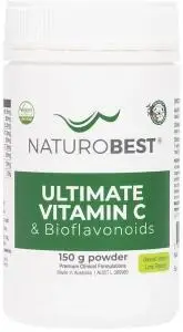 NATUROBEST Ultimate Vitamin C & Bioflavonoids Lemon Lime Flavour 150g