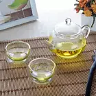 Miniature Tea Set One Pot Two Cups Heat Resistant Glass Teapot Teacup Set
