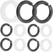 ibasenice 12 Pairs Guitar Tuner Spacers Tuning Peg Washers Gaskets for Electric Acoustic Guitars Professional Tuning Peg Gasket Metal Plastic Materials
