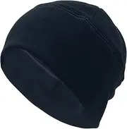 [X AUTOHAUX] Cycling Hat Keep Warm Hard Hat Liner Polar Fleece Fabric Navy 29x21cm 1 Pcs