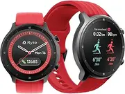 [Ryze] Flex Smart Watch - 25 Built-in Sports Modes - Acitivty Trackers, Heart Rate, Blood Oxygen and Blood Pressure Monitor - Waterproof Smart Watches for Men and Women, Red/Blue