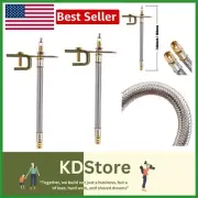 Universal Fit 180mm Stainless Steel Tire Valve Extensions - 2 Adaptors Included