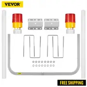 VEVOR Boat Trailer Guide-on, 60\", 2PCS Steel Trailer Post Guide on, with LED-Lighted PVC Tube Covers, Mounting Hardware Included, for Ski Boat, Fishi