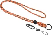 Lanyard with Metal Clasp Hook for Keys, ID Cards, and Whistles