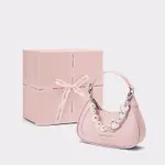 CNK PINK CHARLES & KEITH 迷你珍珠斜挎女士手提包帶蝴蝶結 - T107 / T108 手提包