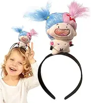 Plush Doll Headband, Doll Headband, Plush Cartoon Doll Hairband, Portable Doll Hair Headbands, Hair Accessories, Plush Doll Headpiece for Children