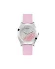 Guess GW0367L2 Crystal Watch Pink Silicone Band Women Multicolor Watches