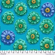 Kaffe Fassett Quilting Cotton 1/2m / Fat / Long Quarters Zinnia Blue