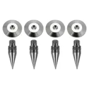 4pcs Black Speaker Spike Copper Speaker Spike Isolation with Pads Mat
