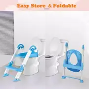 Baby Kids Potty Toilet Trainer Seat Step Stool Ladder Adjustable Height Chair