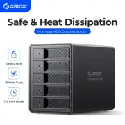 Orico 5Bay USB3.0 External Hard Drive Enclosure for 2.5/3.5 SATA HDD 5x16TB UASP