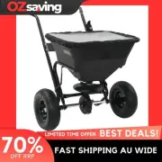 walk behind salt spreader 45L black garden fertilizer size 106x73x76 2966
