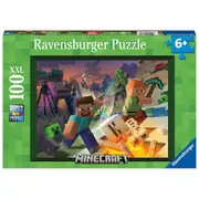 100pc Ravensburger Monster Minecraft Theme Jigsaw Kids/Childrens Puzzle 6Y+
