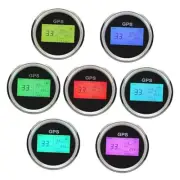 3 3/8" 85mm Digital GPS Speedometer LCD Speed Gauge Odometer Course Mileage