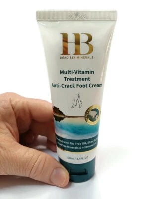 H&B 'ANTI-CRACK FOOT CREAM' 100ml Multi-Vitamin Treatment of Dead Sea Minerals