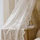 Window Curtain Easy to Install Decorative 200x140cm Home Dorm Tulle Sheer