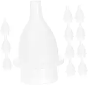 MOTHNUR Nose Sucker Tips 12pcs Silicone Replacement Heads for Baby Snot Cleaner Manual Nasal Suction for Newborns Easy to Use Carry