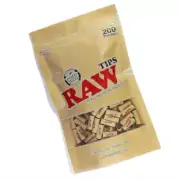 ✨ RAW Natural Unrefined Pre-Rolled Filter Tips 200ct Chemical Free 6.5mm Vegan