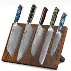 6Pcs TURWHO Kitchen Cleaver Knife Japan VG10 Damascus Steel Chef Knife Block Set