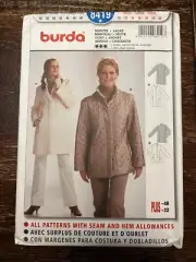 Burda 8419 UNCUT Sewing Pattern, Misses' Jacket/Coat, Size 10-22