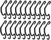 Toyvian 24pcs Plastic Cage Clips - Small Pet Wire Cage Edge Fastening Clips with Fixed Buckle Detachable Connector Clamps DIY Assembly for Rabbit Hamster Yard