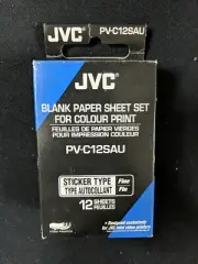 JVC PV-C12SAU Sticker Type Paper Set for JVC Mini Video Printers ~ such as GV-HT