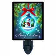 Christmas Decorative Photo Night Light, Merry Christmas Globe, Snow Globe