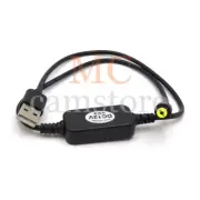 USB to DC2.5 Monitor Power Cable for DSLR Rig Boost Voltage 20"