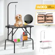 Pet Grooming Table Dog Cat Salon Vet Adjustable Anti Slip Grooming with Clamp